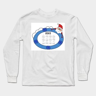 Calendar 2022 year. Planning design modern gift Long Sleeve T-Shirt